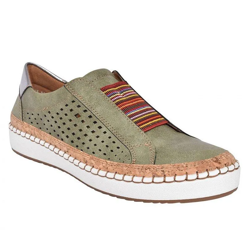 2020 Spring Slip On Sneakers Shallow Loafers Women Vulcanized Shoes Breathable Hollow Out Female Casual Flats Ladies Comfortable