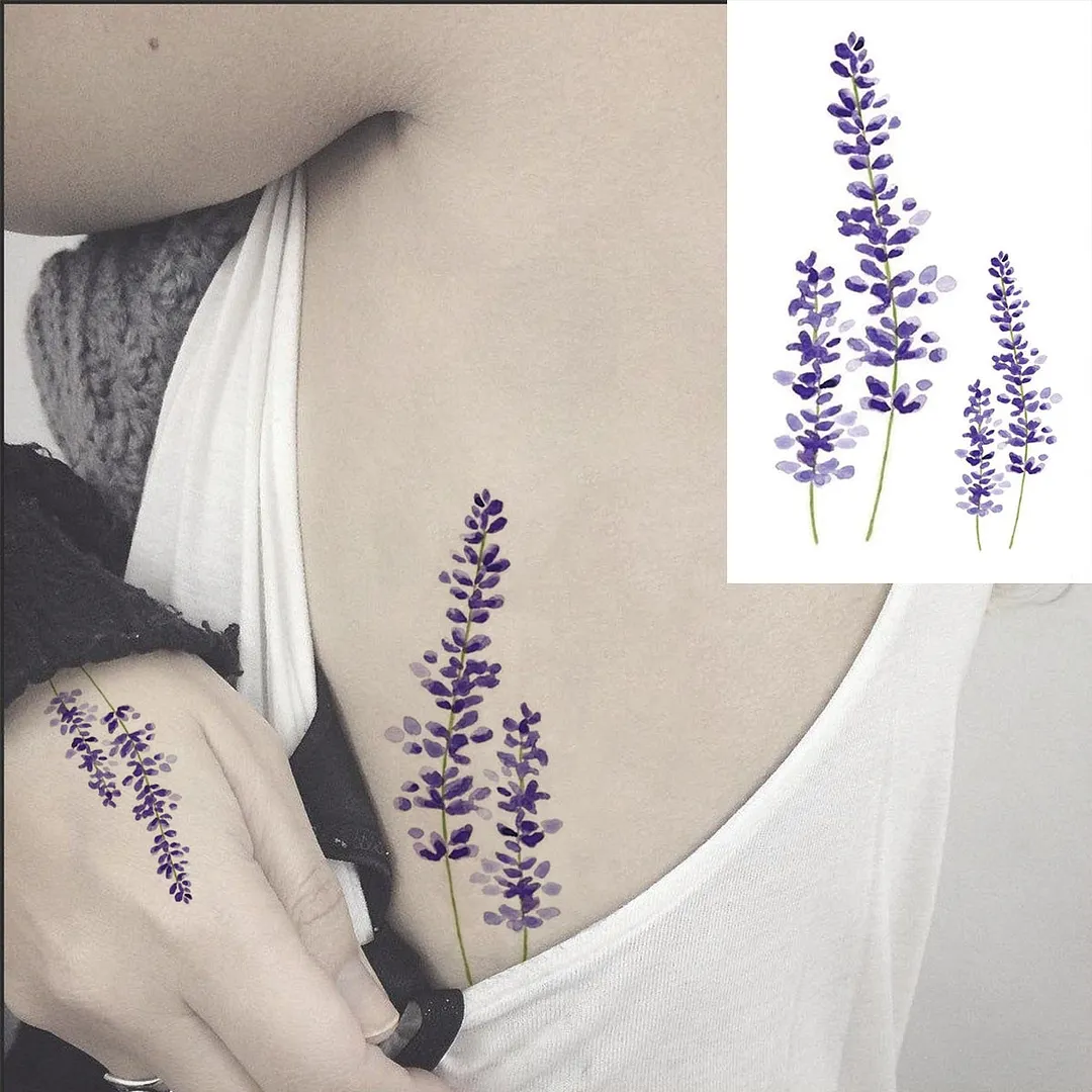 Lotus Mandala Flower Deer Sexy Temporary Tattoos For Women Neck Back Adult Geometric Tribe Fake Tattoo Body Art Waterproof Tatoo