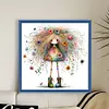 Colorful Girl-11CT/14CT Stamped Cross Stitch 40*40cm