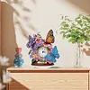 Diamond Painting Acrylic Flower Butterfly Clock Ornament