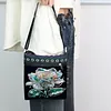 Diamond Painting Iridescent Rose Crossbody Bag Ethnic Style Handbag with Adjustable Strap
