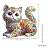 Diamond Painting Acrylic Double-side Cat Pendant Hanging Gem