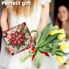 6PCS Xmas Atmosphere DIY Diamond Art Greeting Cards Congratulations Cards