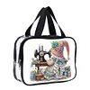 DIY Diamond Art Rhinestone Makeup Bag Crystal Transparent PVC Storage Pack Kit