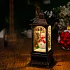 Christmas glowing interior water-filled wind lantern