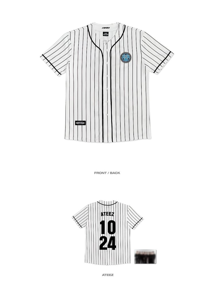 2024 Ateez World Tour Baseball Jersey