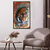 >SALE<Tiger Diamond Painting Kits Full Round Drill Home Wall Decor 40x70cm (A5627)