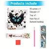 Black Butterfly Girl-Partial Special Shaped Diamond painting 30*30CM