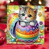 6Pcs Easter Cats - 5D DIY Craft Greeting Card
