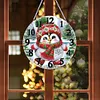 (US Local) DIY Xmas Diamond Painting Ornament with Clock Function Creative Craft