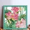 Lotus-14CT Stamped Cross Stitch 42*42cm/16.54*16.54in