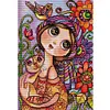 [Brand]Big Eyes Doll - 14CT Stamped Cross Stitch - 29*40cm