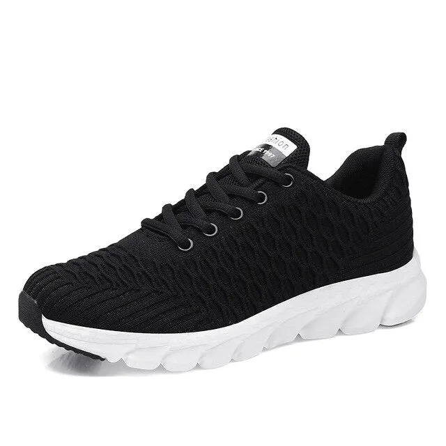 Women Mesh Sneakers 2021 New Breathable Women Flat Shoes Lightweight Casual Sports Shoes Ladies Lace-up Non-slip Sneakers Women