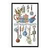 Kitchenware-14CT Stamped Cross Stitch Kit(23*38cm)