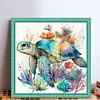 Sea Turtle - 11CT Stamped Cross Stitch 40*40cm/15.75*15.75in