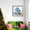 >SALE<5D DIY Full Round Drill Diamond Painting Jewel Happy Dinosaur Home Decor 40x40cm