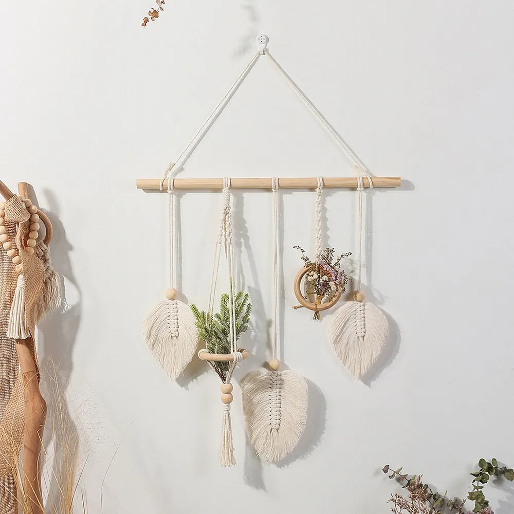 Macrame Wall Hanging Boho Home Decor Macrame Dream Catcher Christmas Room Decoration Living Room Bedroom Decor Wedding Party