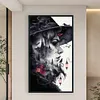 Witch Castle Scenery Silhouette-11CT Stamped Cross Stitch 40*70cm/15.75*27.56in(Big Size)
