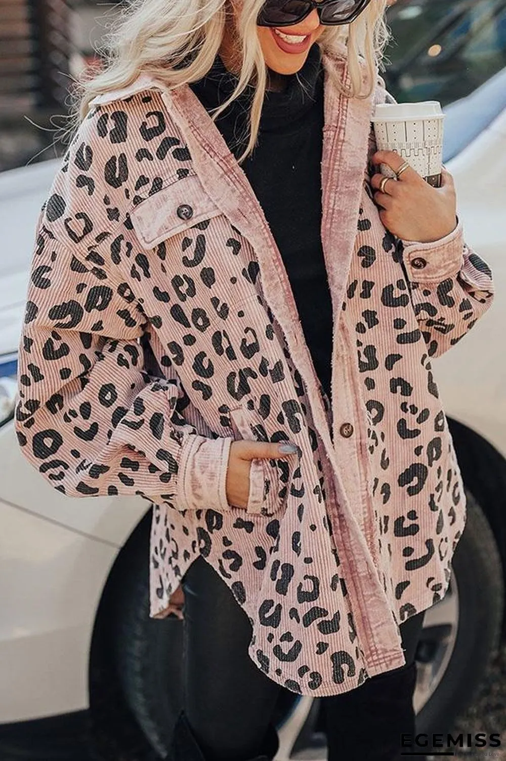 Fashion Leopard Print Coat Women | EGEMISS