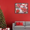 >SALE<5D DIY Partial Special Shaped Drill Diamond Painting Snowman-Red Decor 40x50cm