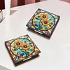 Sunflower Leather Diamond Painting Notecard Box Contains 150 Sheets of Paper