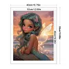 >SALE<Full Embroidery Eco-cotton Thread 11CT Counted Elf Girl Cross Stitch 40x50cm