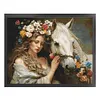 (US Local)Girl Horse-11CT Stamped Cross Stitch Kit(74x61cm)