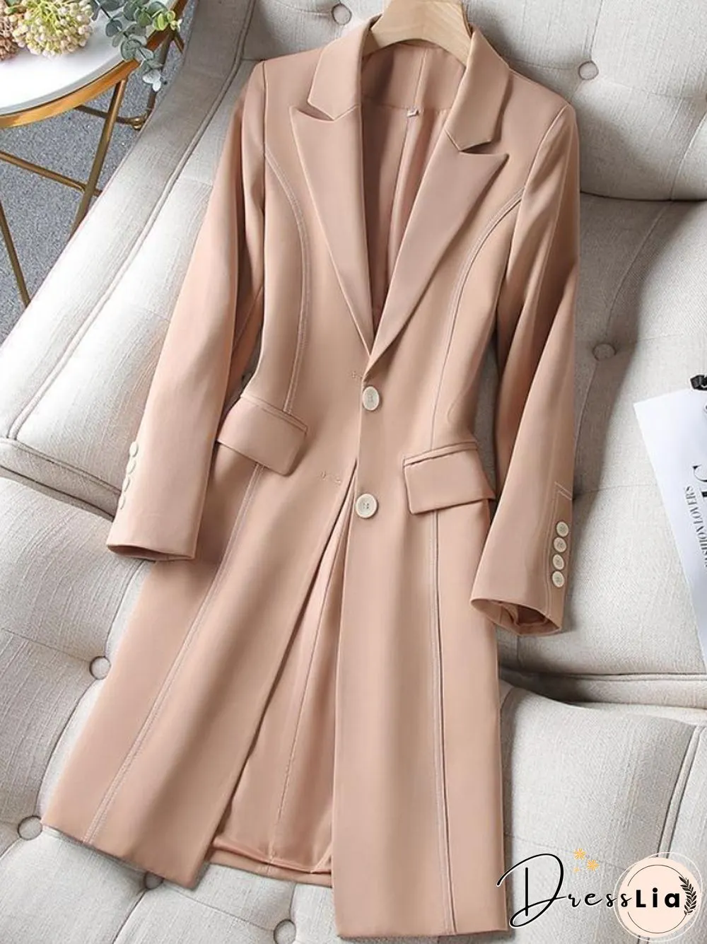 New Spring Autumn Mid-length Suit Jacket Women's Fashion Temperament Thin Thickened Coat Oversized Commuter Clothes Suit Blazer
