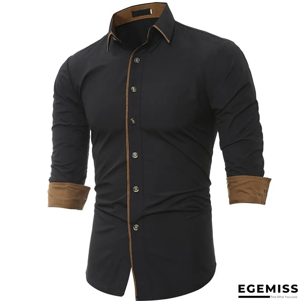 Fashion Plus Size Men's Casual Long Sleeve Shirt | EGEMISS