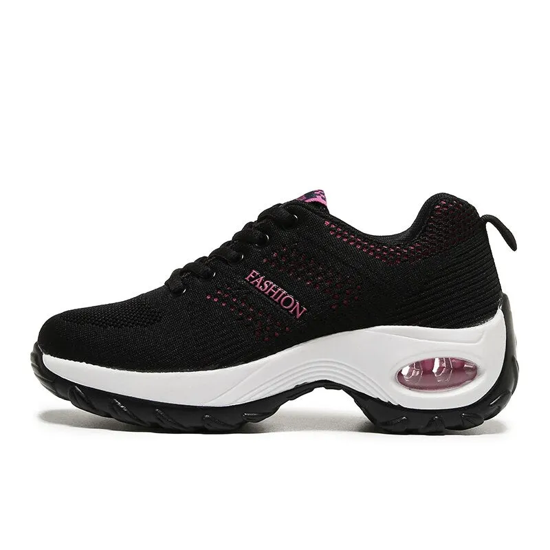 Women's Shoes Running Shoes Breathable Lightweight Comfortable Lace-up Antiskid Sports Light Ladies Sneakers Zapatos De Mujer