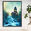 Quiet Night Trickle-Paint by Numbers Acrylic Painting 30*40CM