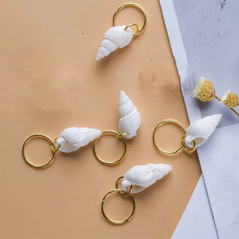 Hair Braid Coin Leaves Retro Colorful Beads Pendant Charms Rings Clip Headband for Pierced Hip-hop Braiders Leaves Accessories