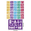 (US Local)35 Pieces Drawing Stencils Tool Set Drawing Templates for Drawing and Painting 