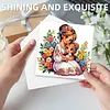 6pcs Diamond Painting Mothers Day Greeting Card with Envelope for Family Friends Holiday Gift Congratulations