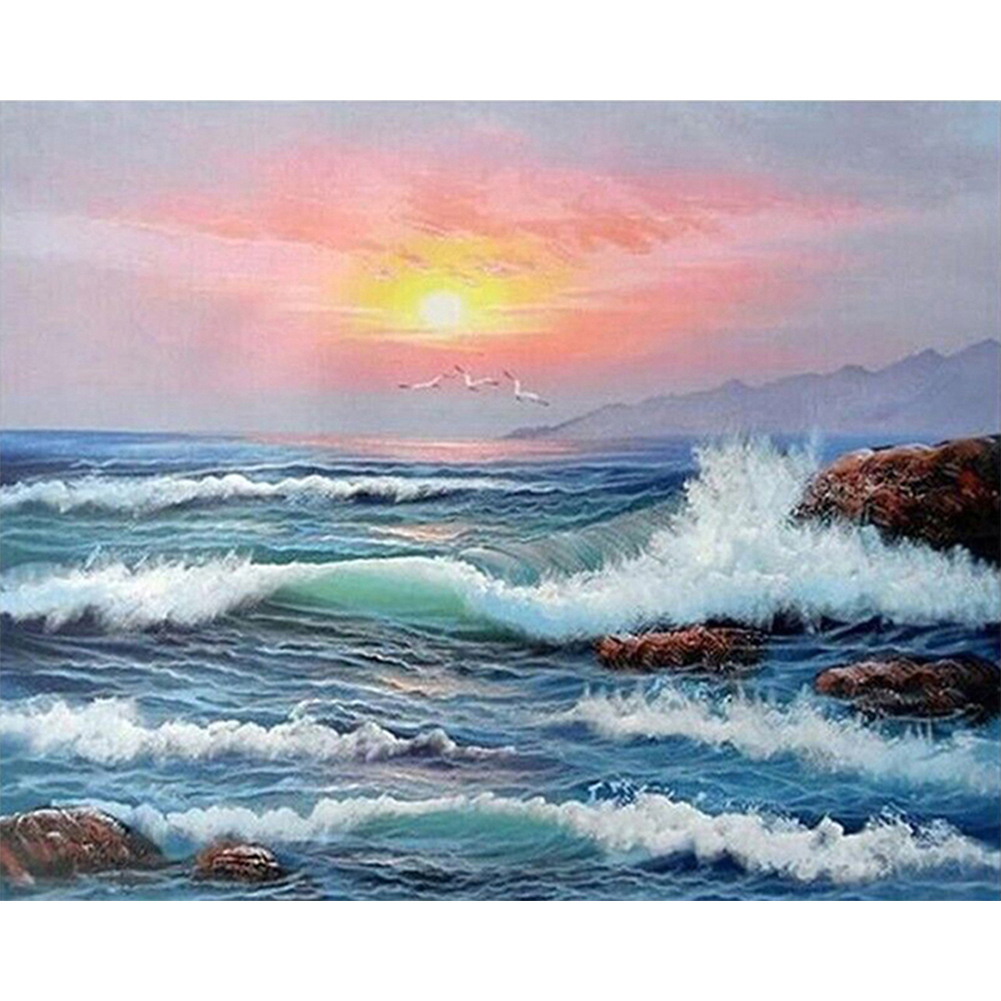 Ocean Waves-Paint by Numbers-50x40cm