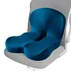 Memory Foam L-Shaped Integrated Seat Cushion with Lumbar Support Sitting Pillow
