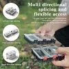 Expandable Fishing Tackle Box Luminous Waterproof Magnetic Tools Storage Box