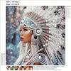 Diamond Painting-DIY Crystal Rhinestone Indian Girl