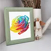 12pcs Flowers 5D DIY Square Drill Diamond Painting Kits for Adults Beginners Home Decor Diamonds Paintings Gem Art 5.91x7.09in