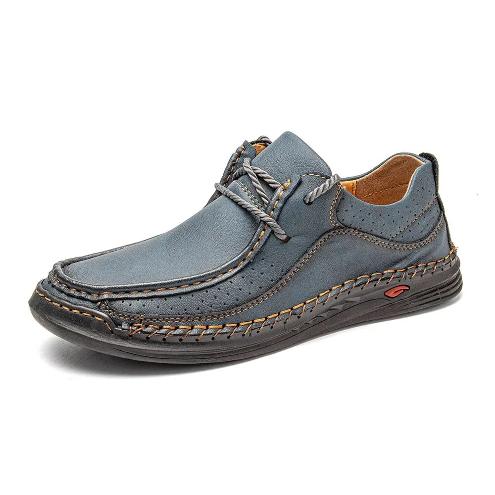 Handmade Leather Shoes Men Casual Sneakers Comfort Driving Shoe Soft Leather Loafers Men Shoes Moccasins Tooling Shoe Footwear