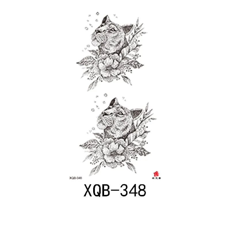 Small Full Arm Waterproof Tattoo Sticker Half Arm Arm Painted Flower Animal Arm Lasting European and American Tattoo Sticker