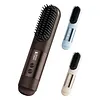 Cordless Hair Straightener Brush USB Rechargeable Portable Straightening Comb with 3 Temperature Settings & LED Display for Women Gift Idea for Home Travel