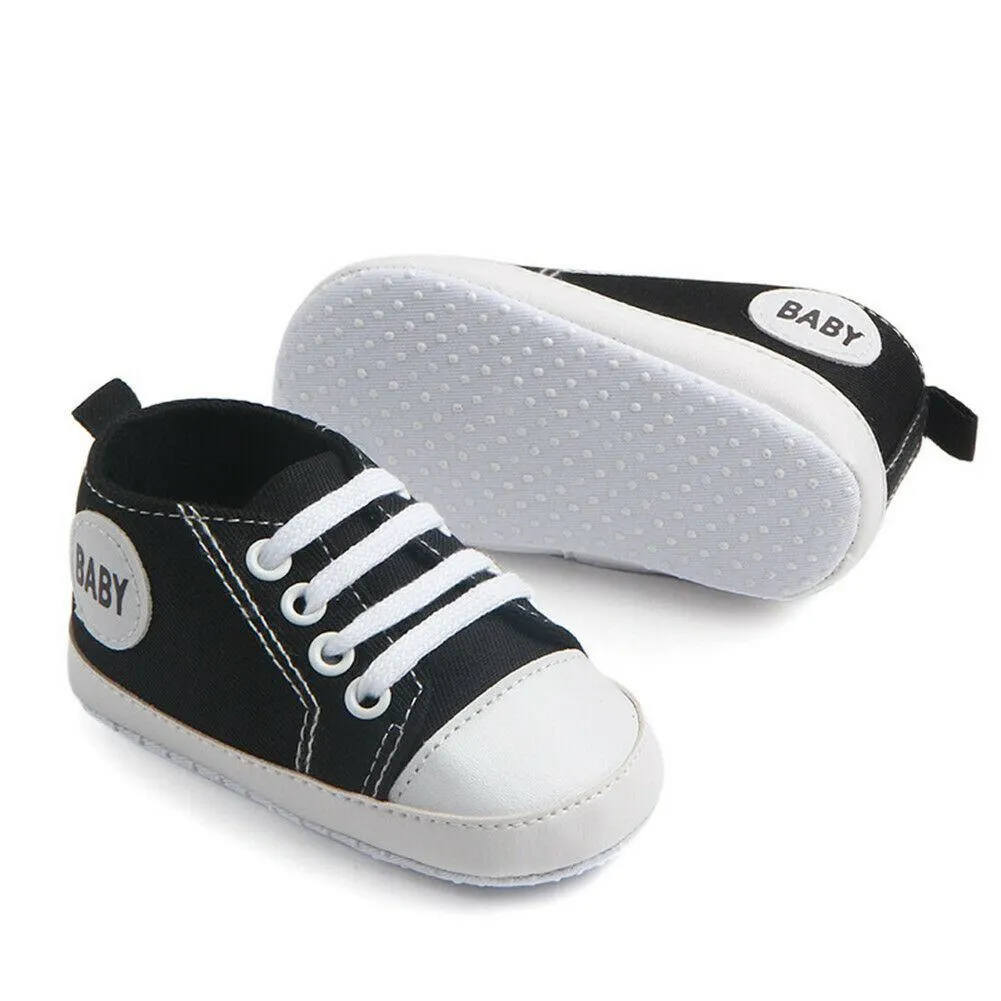 2019 Baby First Walkers 0-18M Newborn Infant Baby Boy Girl Anti-slip Soft Sole Crib Shoes Newborn Sneakers Prewalkers 0-18M
