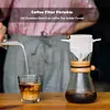 Collapsible Coffee Filter Paperless Hand Brewed Coffee Filter Cup (Black)