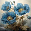 (Multi Style)Flowers-Full Embroidery 3 Strands 11CT Stamped Cross Stitch-40*40CM