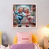 Happy Old Lady - 11CT Stamped Cross Stitch - 45*45cm