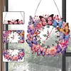 Diamond Painting Acrylic Butterfly Clock for Home Wall Decor