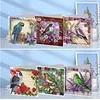 6Pcs Diamond Painting Flowers and Birds Greeting Card Set with Envelopes for Beginner Adult Holiday Gifts