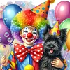 Diamond Painting-5D Full Round Drill Clown(40*40 CM)