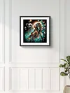 (US Local)Paint By Numbers Kit On Canvas DIY Oil Art Girl Picture Home Wall Decor40x40cm